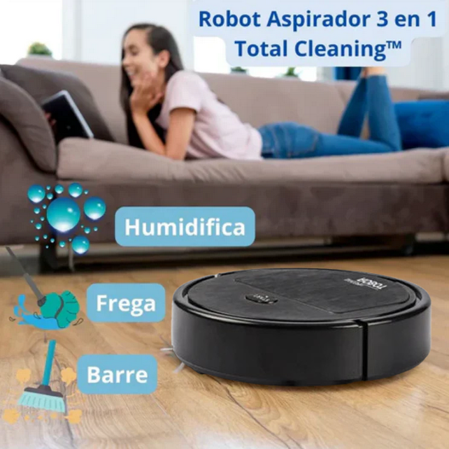 Robot Aspiradora Inteligente 3 En 1