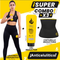 Combo Hot X3 - Leggins deportivo+ Faja térmica Mujer + Gel Abdomen