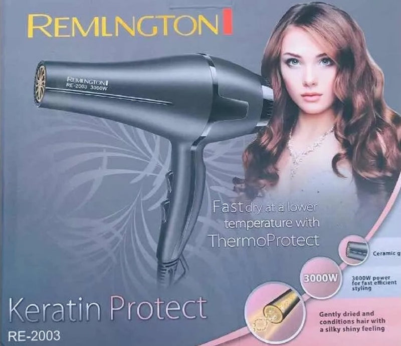 Combo Secador Cabello Remington 2003 + Combo Nano Titanium Plancha, peine y Rizador Espejo Mío