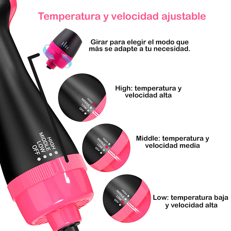 Cepillo Secador Giratorio De Aire Caliente Cabello 5250 Espejo Mío