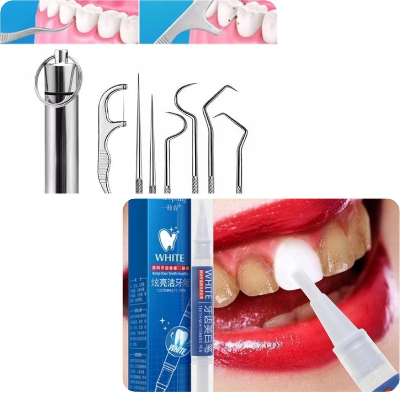 combo lápiz dental + kit limpieza dental Espejo Mío