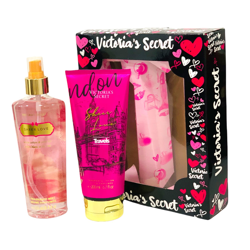 Exquisitos Estuches Victoria´s Secret: Splash 250 ml + Crema 200 ml Fragancias Surtidas Espejo Mío