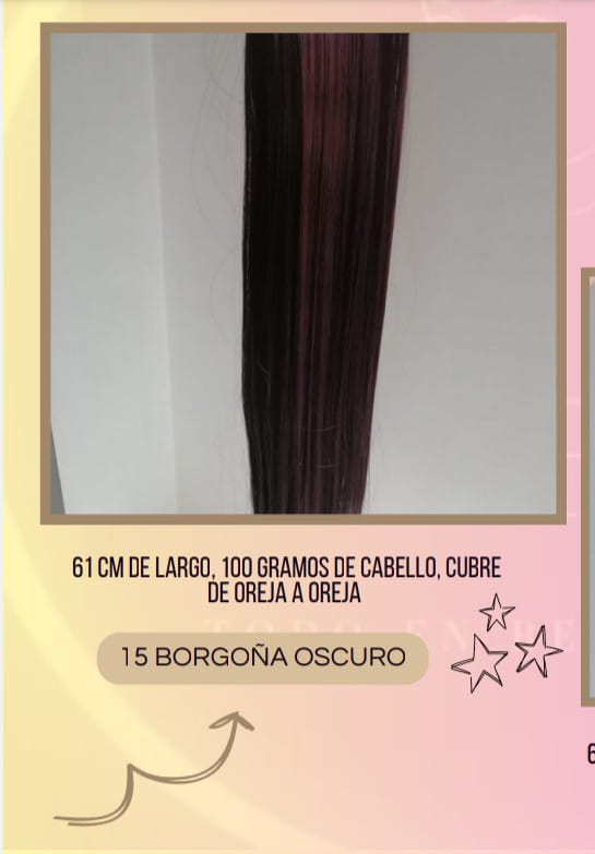 Extensiones de cabello Varios tonos Espejo Mío