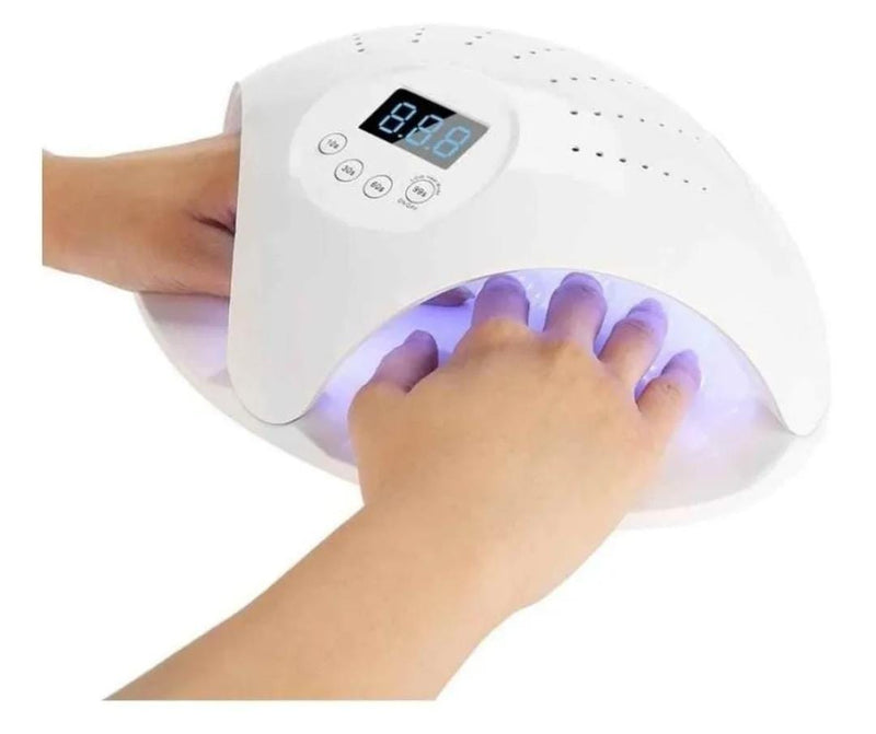 Lampara De Uñas Led Uv 48w Doble Manos Secado Rapido Espejo Mío