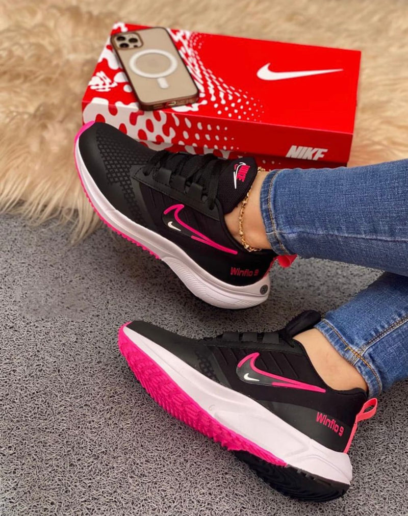 Tenis Nike Winflo 9 Fucsia Dama Espejo Mío